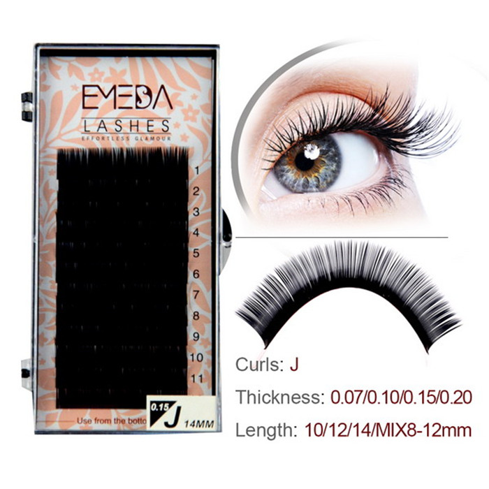 Faux Mink Single Lash Extension Eyelashes JH75-PY1 Faux Mink Single Lash Extension Eyelashes JH75-PY1